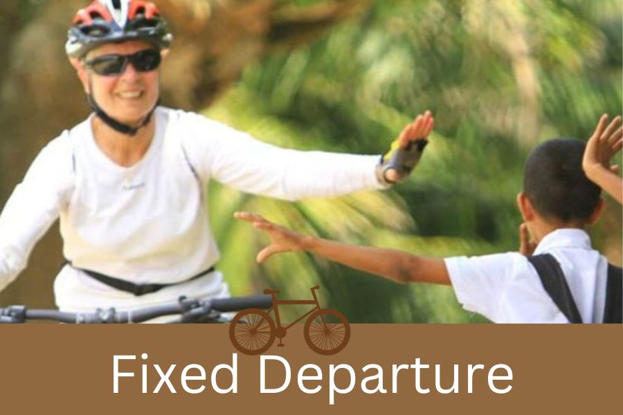 cycling experience with village children 