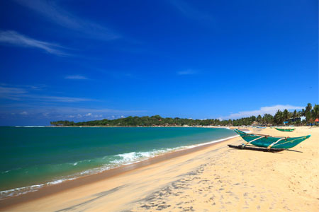 Tangalle beachside in Sri Lanka 