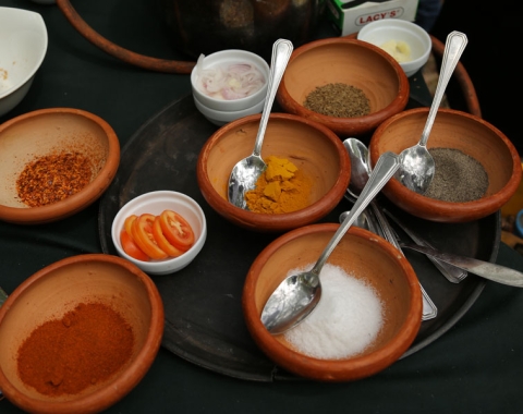 A set of spices in Sri Lanka 