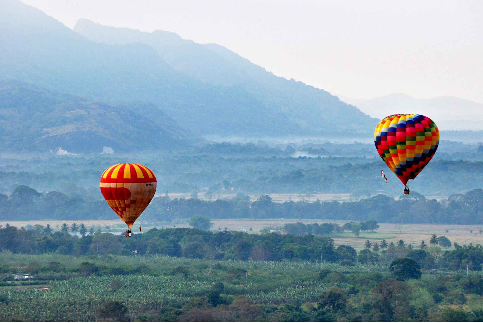 Hot air ballooning in Sri Lanka 